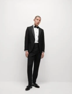 Slim Fit Shawl Collar Stretch Tuxedo Jacket 27 Slim Fit Shawl Collar Stretch Tuxedo Jacket -Marksandspencer Sale Store slim fit stretch tuxedo jacket 5