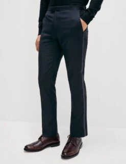 Slim Fit Stretch Tuxedo Trousers -Marksandspencer Sale Store slim fit stretch tuxedo trousers 15