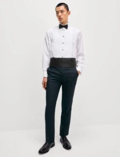 Slim Fit Stretch Tuxedo Trousers -Marksandspencer Sale Store slim fit stretch tuxedo trousers 16