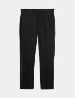 Slim Fit Stretch Tuxedo Trousers -Marksandspencer Sale Store slim fit stretch tuxedo trousers 7