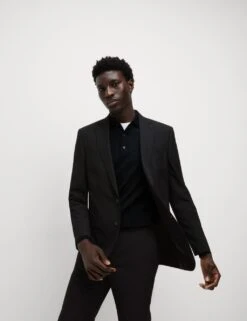 Slim Fit Machine Washable Suit Jacket -Marksandspencer Sale Store slim fit suit jacket 3