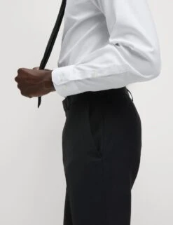 Slim Fit Machine Washable Suit Trousers -Marksandspencer Sale Store slim fit suit trousers 1