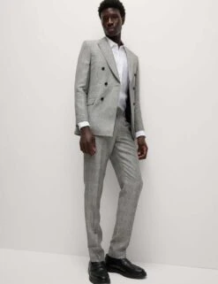 Slim Fit Wool Blend Check Suit Jacket 26 Slim Fit Wool Blend Check Suit Jacket -Marksandspencer Sale Store slim fit wool blend check suit jacket 10