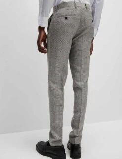 Slim Fit Wool Rich Check Suit Trousers -Marksandspencer Sale Store slim fit wool rich check suit trousers 10