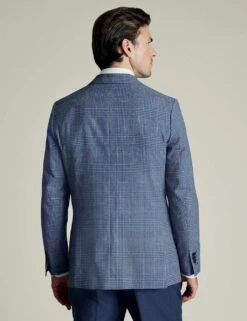 Slim Fit Wool Rich Linen Blend Check Jacket -Marksandspencer Sale Store slim fit wool rich linen blend check jacket 8