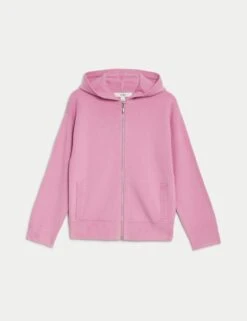 Soft Touch Knitted Zip Up Hoodie -Marksandspencer Sale Store soft touch knitted zip up hoodie 6