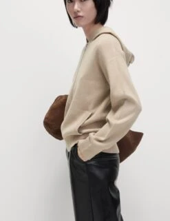 Soft Touch Two Tone Slim Fit Hoodie -Marksandspencer Sale Store soft touch slim fit hoodie 10