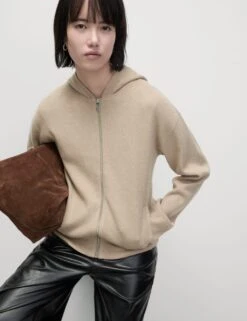 Soft Touch Two Tone Slim Fit Hoodie -Marksandspencer Sale Store soft touch slim fit hoodie 8