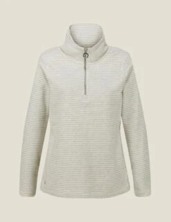Regatta Solenne Striped Funnel Neck Half Zip Fleece -Marksandspencer Sale Store solenne striped funnel neck half zip fleece 15