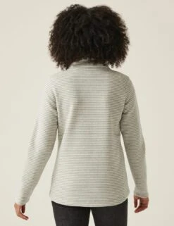 Regatta Solenne Striped Funnel Neck Half Zip Fleece -Marksandspencer Sale Store solenne striped funnel neck half zip fleece 19