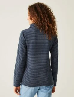 Regatta Solenne Striped Funnel Neck Half Zip Fleece -Marksandspencer Sale Store solenne striped funnel neck half zip fleece 9