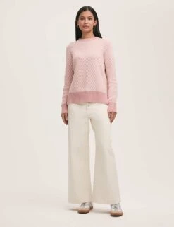 Stella Cotton Rich Striped Crew Neck Jumper -Marksandspencer Sale Store stella cotton rich striped crew neck jumper 6