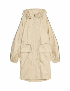 Packable Iridescent Hooded Parka With Stormwear™ -Marksandspencer Sale Store stormwear iridescent hooded parka
