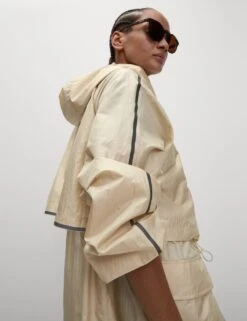 Packable Iridescent Hooded Parka With Stormwear™ -Marksandspencer Sale Store stormwear iridescent hooded parka 3