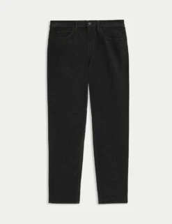 Regular Fit Italian Moleskin 5 Pocket Trousers -Marksandspencer Sale Store straight fit italian moleskin 5 pocket trousers