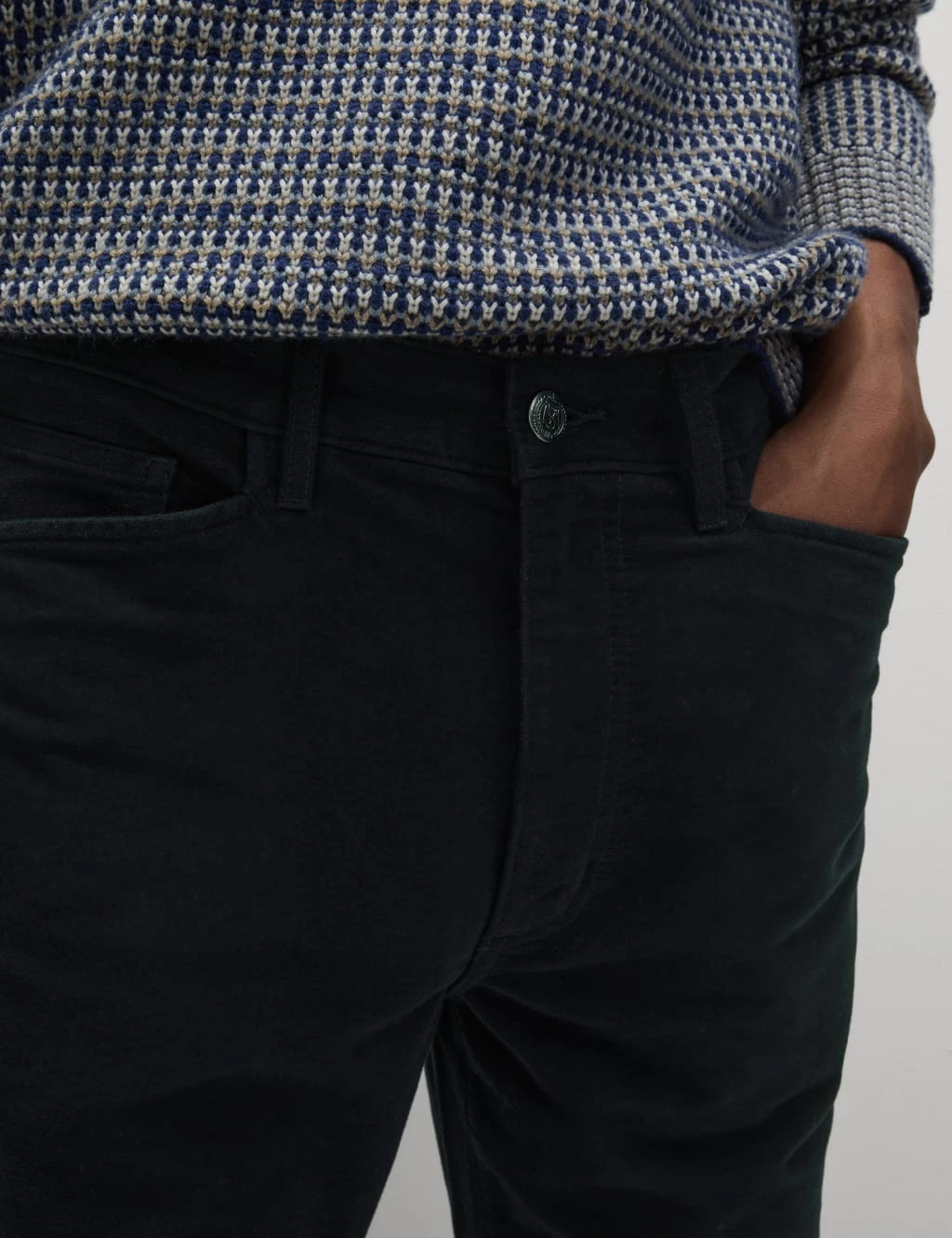 Regular Fit Italian Moleskin 5 Pocket Trousers 18 Regular Fit Italian Moleskin 5 Pocket Trousers - Image 18