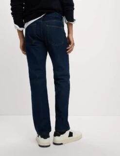 Straight Fit Pure Cotton Jeans -Marksandspencer Sale Store straight fit pure cotton flat front jeans 6