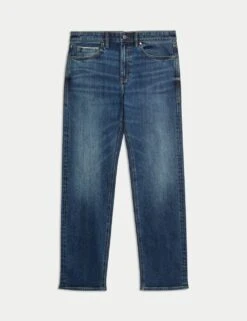 Straight Fit Japanese Selvedge Jeans -Marksandspencer Sale Store straight fit selvedge jeans