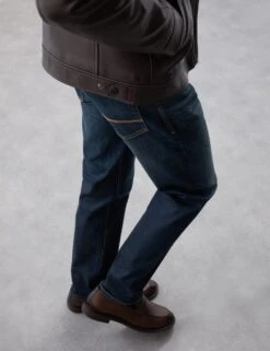 Straight Fit Japanese Selvedge Jeans -Marksandspencer Sale Store straight fit selvedge jeans 8