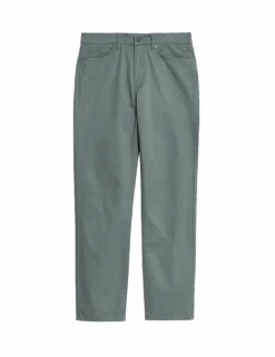 Straight Fit Textured 5 Pocket Trousers -Marksandspencer Sale Store straight fit textured 5 pocket trousers 2