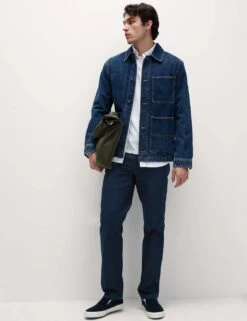 Straight Fit Textured 5 Pocket Trousers -Marksandspencer Sale Store straight fit textured 5 pocket trousers 9