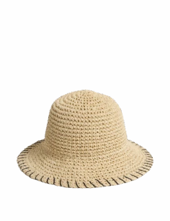 Straw Whipstitch Bucket Hat -Marksandspencer Sale Store straw whipstitch bucket hat