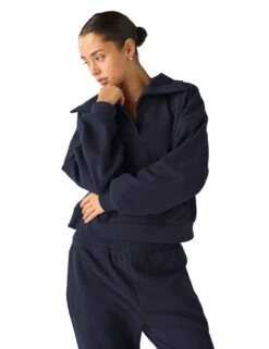 Beyond Yoga Street Smart Cotton Rich Collared Sweatshirt -Marksandspencer Sale Store street smart cotton rich collared sweatshirt 7