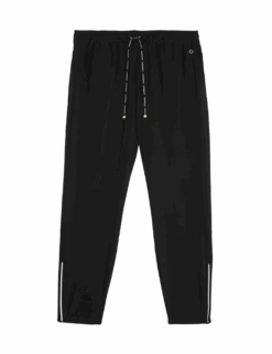 Stretch Drawstring Zip Pocket Joggers -Marksandspencer Sale Store stretch drawstring zip pocket joggers 1