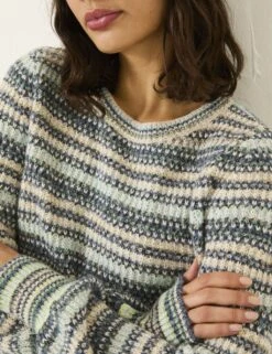 Striped Crew Neck Jumper -Marksandspencer Sale Store striped crew neck jumper 6