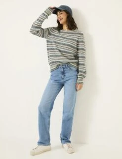 Striped Crew Neck Jumper -Marksandspencer Sale Store striped crew neck jumper 8