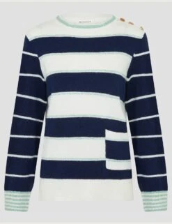 MONSOON Striped Crew Neck Pocket Detail Jumper 15 MONSOON Striped Crew Neck Pocket Detail Jumper -Marksandspencer Sale Store striped crew neck pocket detail jumper 5