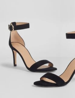 Suede Buckle Ankle Strap Stiletto Heel Sandals -Marksandspencer Sale Store suede buckle ankle strap stiletto heel sandals 10
