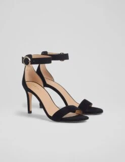 Suede Buckle Ankle Strap Stiletto Heel Sandals -Marksandspencer Sale Store suede buckle ankle strap stiletto heel sandals 8