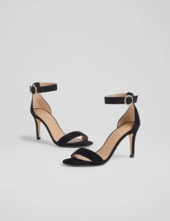 Suede Buckle Ankle Strap Stiletto Heel Sandals -Marksandspencer Sale Store suede buckle ankle strap stiletto heel sandals 9