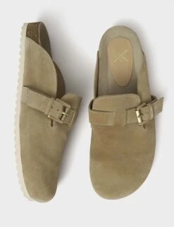 Suede Buckle Flat Mules -Marksandspencer Sale Store suede buckle flat mules 5