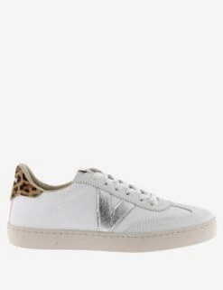 VICTORIA Berlin Metallic Leather Trainers -Marksandspencer Sale Store suede lace up metallic trainers 4