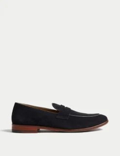Suede Slip-On Loafers -Marksandspencer Sale Store suede slip on loafers 14