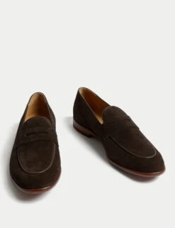 Suede Slip-On Loafers -Marksandspencer Sale Store suede slip on loafers 9