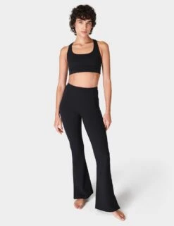 Sweaty Betty Super Soft High Waisted Flared Trousers -Marksandspencer Sale Store super soft high waisted flared trousers 9