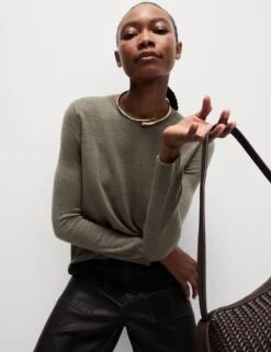 Supersoft Crew Neck Jumper -Marksandspencer Sale Store supersoft crew neck jumper 7