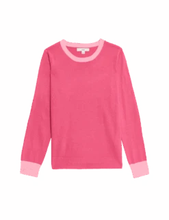 Supersoft Tipped Detail Relaxed Jumper -Marksandspencer Sale Store supersoft tipped detail relaxed jumper