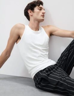 Supima® Cotton Modal Sleeveless Vest 30 Supima® Cotton Modal Sleeveless Vest -Marksandspencer Sale Store supima cotton modal sleeveless vest 9