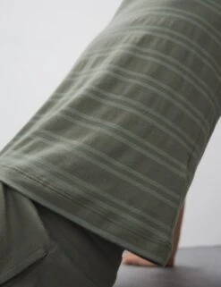 Supima® Cotton Modal Striped T-shirt Vest -Marksandspencer Sale Store supima cotton modal striped t shirt vest 9