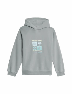 Surf Club Graphic Hoodie (6-16 Yrs) -Marksandspencer Sale Store surf club graphic hoodie 6 16 yrs