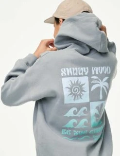 Surf Club Graphic Hoodie (6-16 Yrs) -Marksandspencer Sale Store surf club graphic hoodie 6 16 yrs 1 8