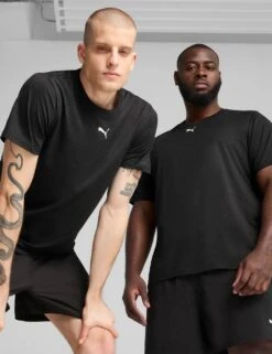 Puma Tad Essentials Heather Cat Training T-Shirt -Marksandspencer Sale Store tad essentials heather cat training t shirt 7