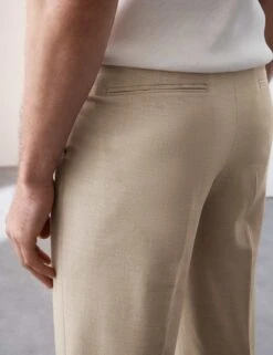 Tailored Fit 360 Flex Pleated Trousers -Marksandspencer Sale Store tailored fit 360 flex pleated suit trousers 3