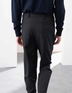 Tailored Fit 360 Flex Pleated Trousers -Marksandspencer Sale Store tailored fit 360 flex pleated suit trousers 8