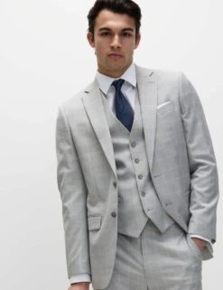 Tailored Fit Check Suit Jacket -Marksandspencer Sale Store tailored fit check suit jacket 11