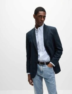 Tailored Fit Cotton Rich Laundered Jacket -Marksandspencer Sale Store tailored fit cotton rich laundered jacket 11